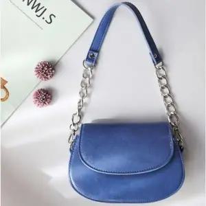 여자 숄더백 체인 핸드백 결혼식 정장 가방 블루