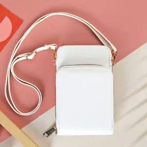 여성 가방 크로스백 미니 핸드폰 보조 화이트