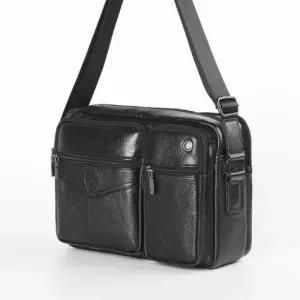 직장인 크로스백 가죽 출근 외근 가방 블랙