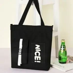 여자 에코백 캐주얼 남자 숄더백 나이스 가방 블랙