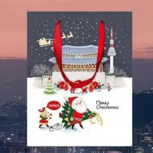 ( )겨울 광화문 크리스마스 쇼핑백 선물 10개 1세트