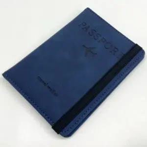 ( )밴드형 RFID차단 여권 지갑 케이스 블루