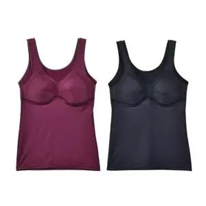 겨울 여자 빅사이즈 기모런닝 생산 할머니 런닝 겨울나시 일체형 탑 여성 자