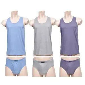 남자순면런닝팬티 남자 순면 민소매런닝 삼각팬티 총6매입 3세트