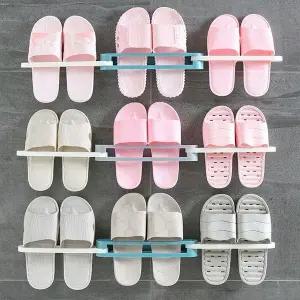 [하프클럽/]욕실 화장실 슬리퍼 실내화 걸이 접이식 신발 정리대