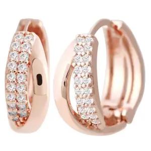 [미니아트] 14K 골드필드 핀 윌로우 큐빅 볼드 링 원터치 링 귀걸이