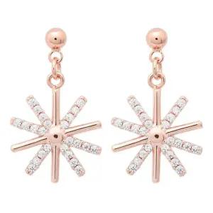 [미니아트] 14K 골드필드 핀 스칼렛 눈꽃 크리스마스 스터드 귀걸이