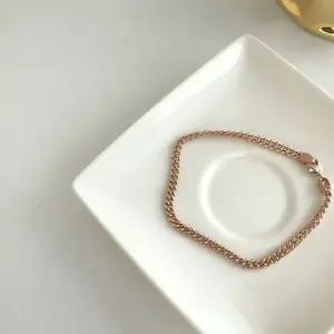 커브 할로우 체인 팔찌18k로즈골드19.5cm 20대여성 액세서리 40대여성 주얼리 데일리 30대여성