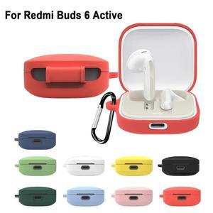 Redmi Buds 6 액티브 케이스 Xiaomi Redmi Buds 6 Active buds6 액티브 커버 보호 슬리브 용 무선 헤드셋 실리콘 케이스