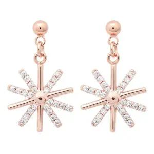 [NS홈쇼핑][미니아트] 14K 골드필드 핀 스칼렛 눈꽃 크리스마스 스터드 귀걸이..[35857378]