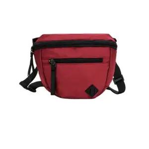 힙색 캐주얼 크로스백 여행 보조 가방 와인레드 남자힙색