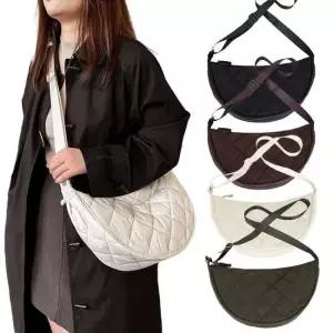 빈드류 누빔 반달 크로스백 호보 만두 가방 반달