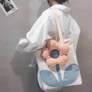 캔버스에코백 플라워 여성 에코백 생일선물 데일리룩 천가방
