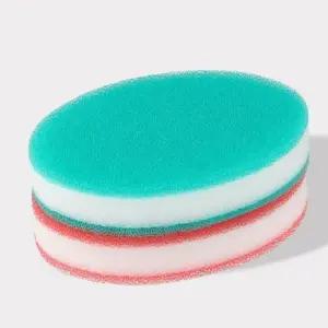 설거지 수세미 주방 스펀지 설거지 원형 2p 10세트