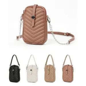 출퇴근가방 OP23 핸드폰 미니크로스백 토트 여성 보조백 사선퀼팅 여자핸드백