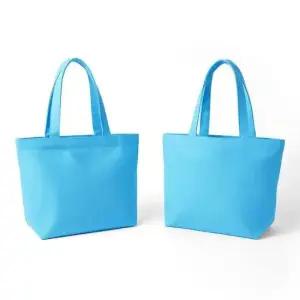 에코백 캔버스 캔버스 미니 토트백(스카이)