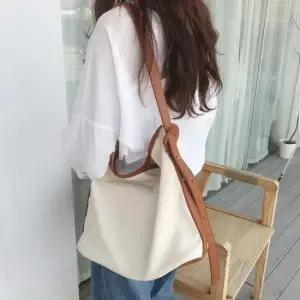 크로스백 가방 여성 캔버스 숄더백 캐주얼 파우치내장 여성