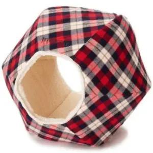 고양이방석 고양이 볼 하우스 숨숨집 침대 매트 방석 레드체크