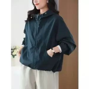 여친 가을 캐주얼 면 잠바 야상 코트 트렌치코트 바람막이 후드 슬림핏 점퍼 MF3