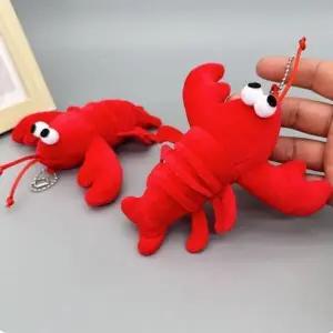 [하프클럽/]레드 가재 일상 키링 클래식 키홀더 고리 열쇠고리