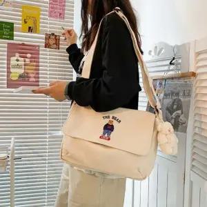 귀여운 곰돌이 캔버스백 크로스백 숄더백