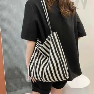 블랙 스트라이프에코백 예쁜에코백 가방