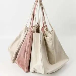 여성 코듀로이 숄더백 데일리 스퀘어백 에코백 가방