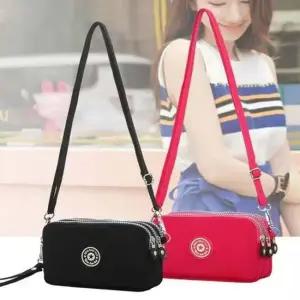 크로스 휴대폰 파우치 핸드폰 가방 3단 포켓 미니백