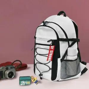 남녀공용백팩 남녀공용 흰색 책가방 새학기 데일리 캐주얼 백팩