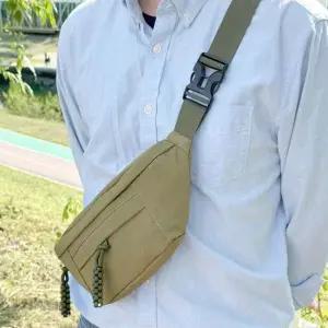 힙색 크로스 힙색 핸드폰 소지품 허리 여행 가방 베이지 허리가방