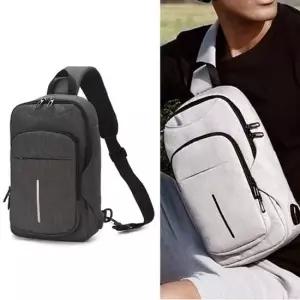 남자메신저백 보조 여행 메신저백 가방 포트 USB 바디백 슬링백