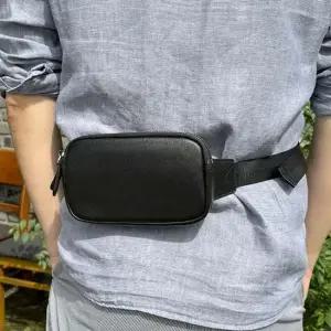 고급 가죽 미니 슬링백 겸용 힙색 남녀공용 꾸안꾸백 미니슬링백