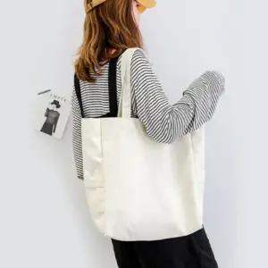 에코백 에코백 가방 캔버스 숄더백 대형 무지 대용량