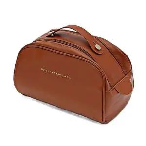 메이크업 파우치 대용량 브라운 화장품 수납 지퍼