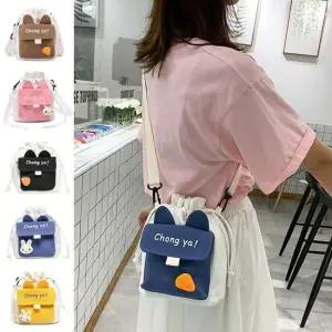 여자크로스백 인형뱃지 귀여운 미니 크로스백 여성캐주얼 어린이 겨울가방 여자