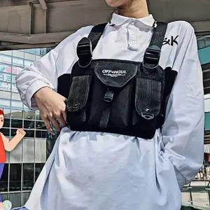 수납 옥스퍼드 체스트백 스포츠 블랙 여권 가벼운