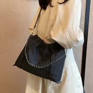 여성 데님 체인 숄더 크로스백 가방