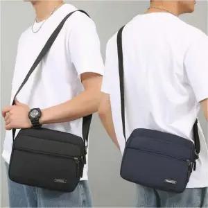 숄더백 남자 스퀘어 사각 깔끔한 멀티포켓 숄더백 크로스백 방수 가방