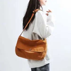 탄 학생 캔버스 가방 핸드폰가방 여행용크로스백 숄더 여성 대