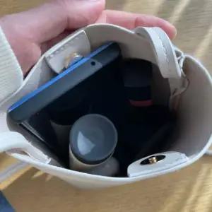 핸드폰가방 마이크로백 플로랄화이트 미니핸드폰가방