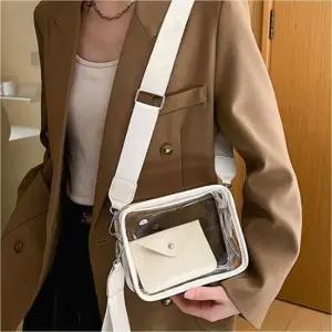 여성가방 투웨이크로스백 PVC투명가방 스퀘어지갑 미니백
