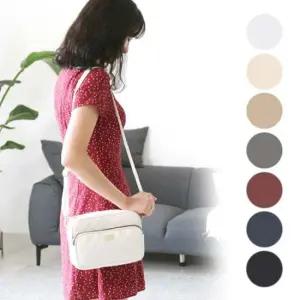 여자크로스백 계단 지퍼 포인트 베이직한 모던 미니 크로스백 가방