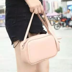 여자가방 심플 무지 스타일 스티치 포인트 심플 여성 크로스백