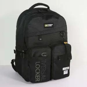 남자 캐주얼 멀티 포켓 대용량 노트북 가방 백팩 블랙 남성백팩