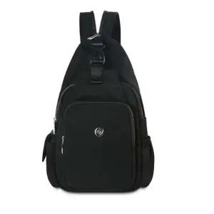 슬링백 여성 백팩 등산 여행 보조 가방 블랙 슬링백