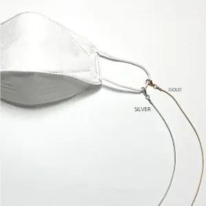 여성 마스크 스트랩 메탈 실버 골드 도금 마스크줄 AoU6+6OKj