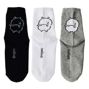 담곰이 귀여운 중목 양말 씰룩 6P 데일리 캐릭터 패션