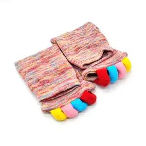 패디큐어 무압박 필라테스 발가락 양말 무지개