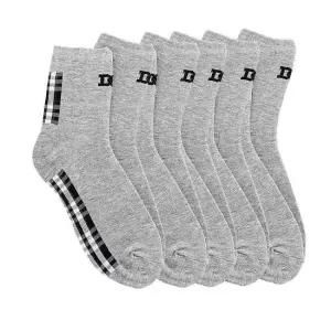 남성용 중목양말 5켤레 그레이 직장인 무지 정장 삭스