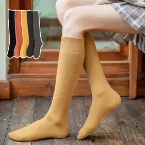 여성 베이직 기본 기모안감 니삭스 데일리